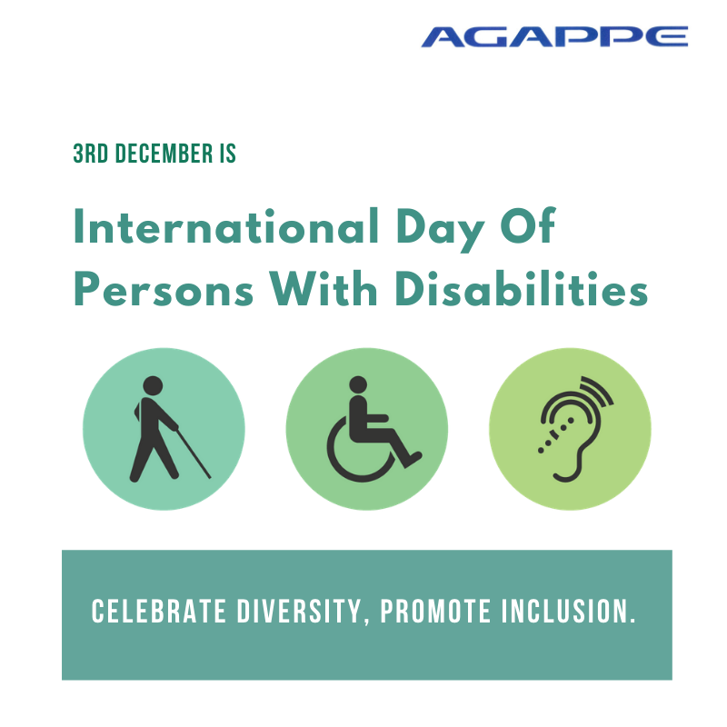 agappeltd's tweet photo. #TheInternationalDayofDisabledPersons, proclaimed in 1992 by the UN General Assembly, aims to promote & increase awareness of the rights and well-being of persons with disabilities in all spheres of society and development.
#agappe #techagappe #health #awareness https://t.co/5Oxv1q2MvH