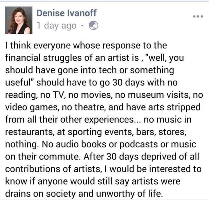 EirikKnutsvik's tweet photo. True words! 
#artists #actors #writers #creatives https://t.co/JR5xrvHzV6