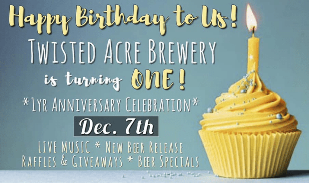Join us in raising a glass to @twistedacrebrewery as they celebrate their 1st #Anniversary this Saturday! Check out the list of other #CraftBeer events going on around #Houston this week
#beer #craftnotcrap #HoustonBeerScene houstonbeerscene.com/2019/12/03/cra…