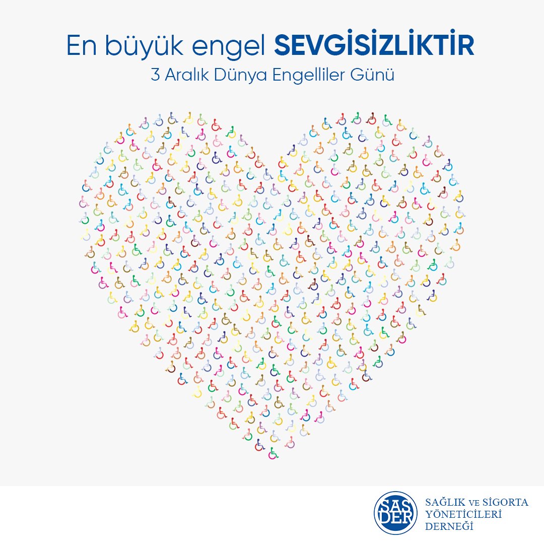 En büyük engel  SEVGİSİZLİKTİR

3 Aralık Dünya Engelliler Günü 

#sasder #engellilergünü #3AralıkDünyaEngellilerGünü