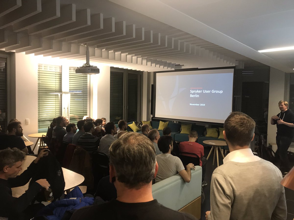 cvonschassen's tweet photo. Tonight there will be the next #Spryker Usergroup in #Cologne, hosted by our partner @kernpunkt. Will it be as full as Berlin's @sprysys usergroup last week? Go beat the record! 😉👍
#SUGCGN https://t.co/NBgjbnUZqv https://t.co/F8TiN0NMX4
