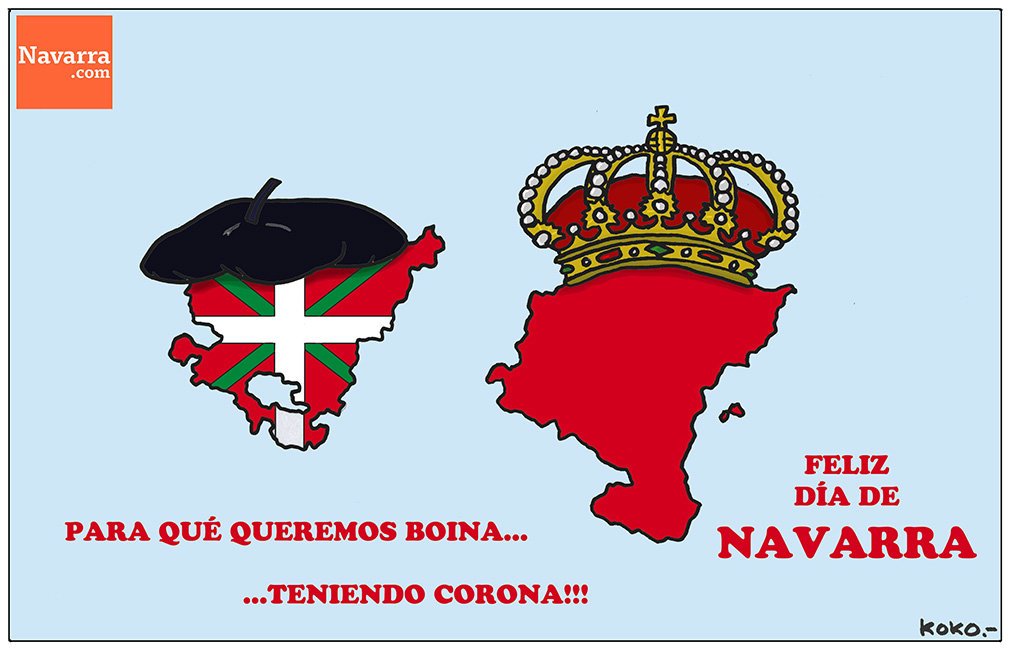 NavarraEsNavarra🖤 Twitter: "Para qué queremos boina... teniendo corona Koko @navarra_com #DíadeNavarra https://t.co/JSbiCZR4Nr" / Twitter