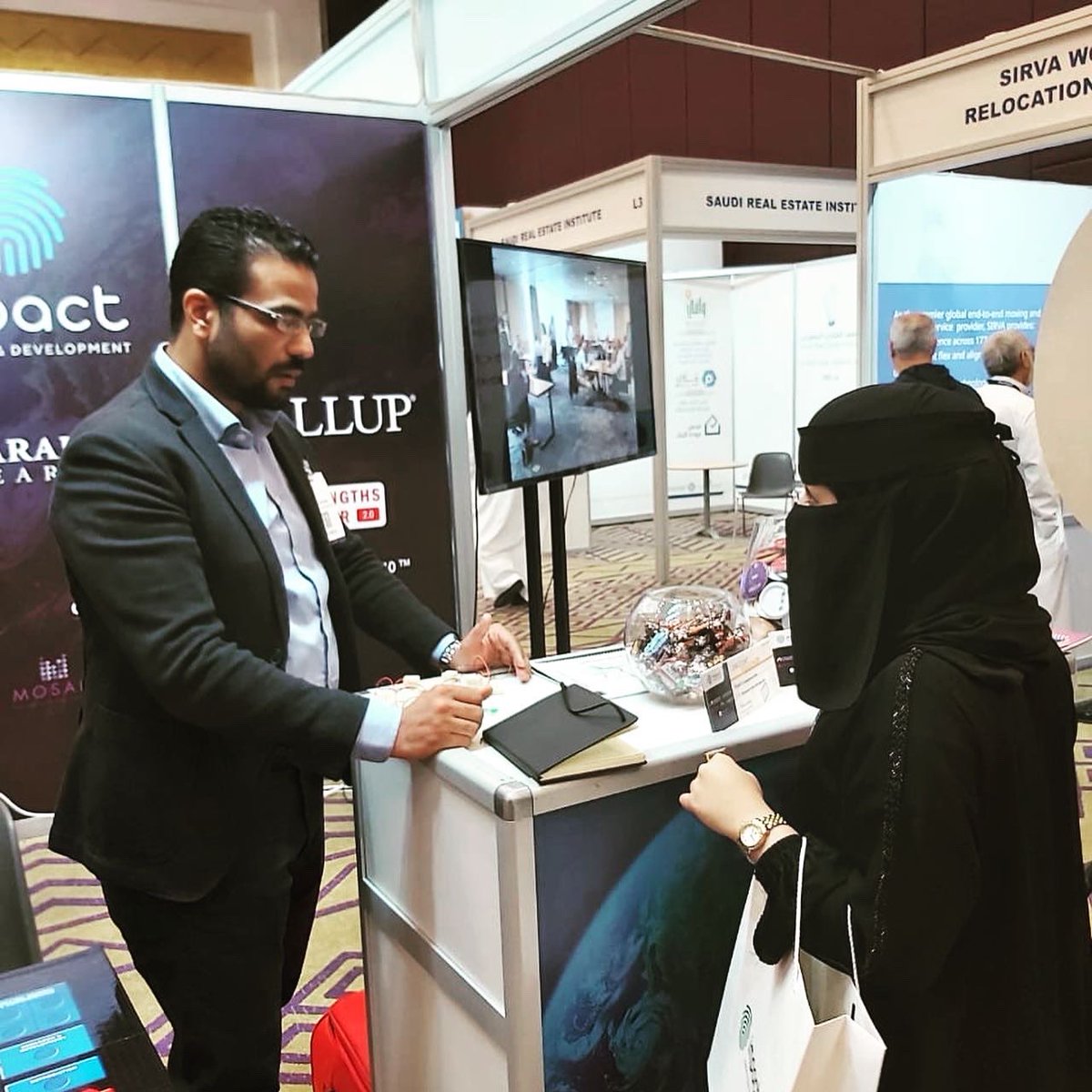Impact_LD's tweet photo. The first hours of #ATDSAUDIARABIA  
 Visit us at Booth B6. 

#saudiarabia #riyadh #conference #ATD #LearningandDevelopment #training #businesssimulation #teambuilding #gallupstrengthsfinder #paradigmlearning #knolskape #conferences2019 #ksaconferences #exhibition https://t.co/AWEh2bfPyr