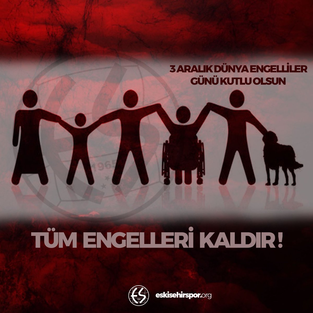 Toplumsal hassasiyetlerimizin en önemli noktalarından birinde bulunan engelli insanlarımızın 3 Aralık Dünya Engelliler gününü kutlar, gösterdikleri takdire şayân mücadelede yanlarında olduğumuzu bilmelerini isteriz #3AralıkDünyaEngellilerGünü ♿️