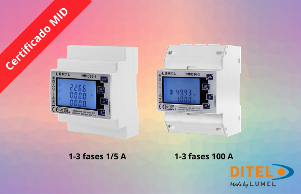 DITELVISUAL's tweet photo. Presentamos nuestra gama de medidores para montaje en carril DIN con certificado MID.
¿Aún no sabes que es el certificado MID? Nosotros te lo explicamos; https://t.co/3wCtDWJMRw https://t.co/PBqvq38RGB