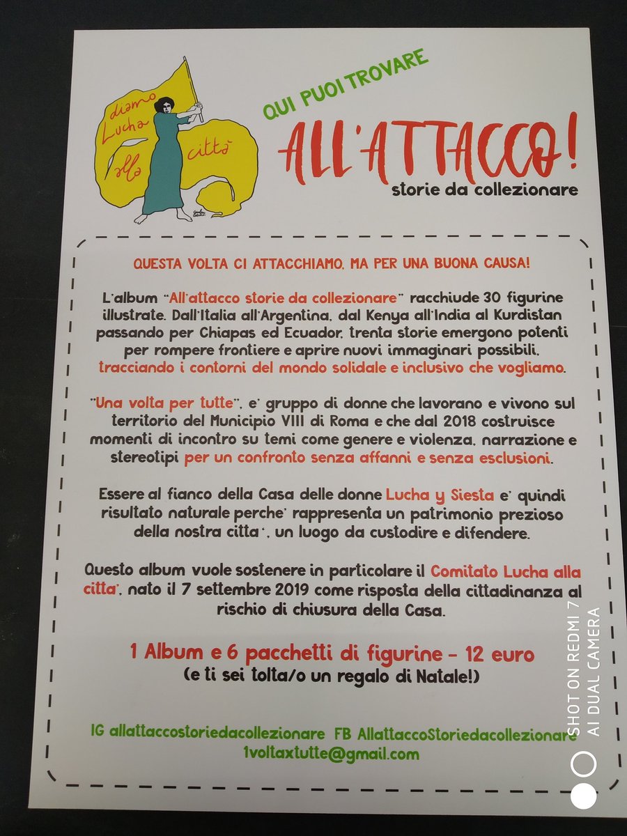 Venite a prendere l'album di figurine "All'attacco" per sostenere <a href="/luchaysiesta/">luchaysiesta</a> 
#luchaysiesta #nudm