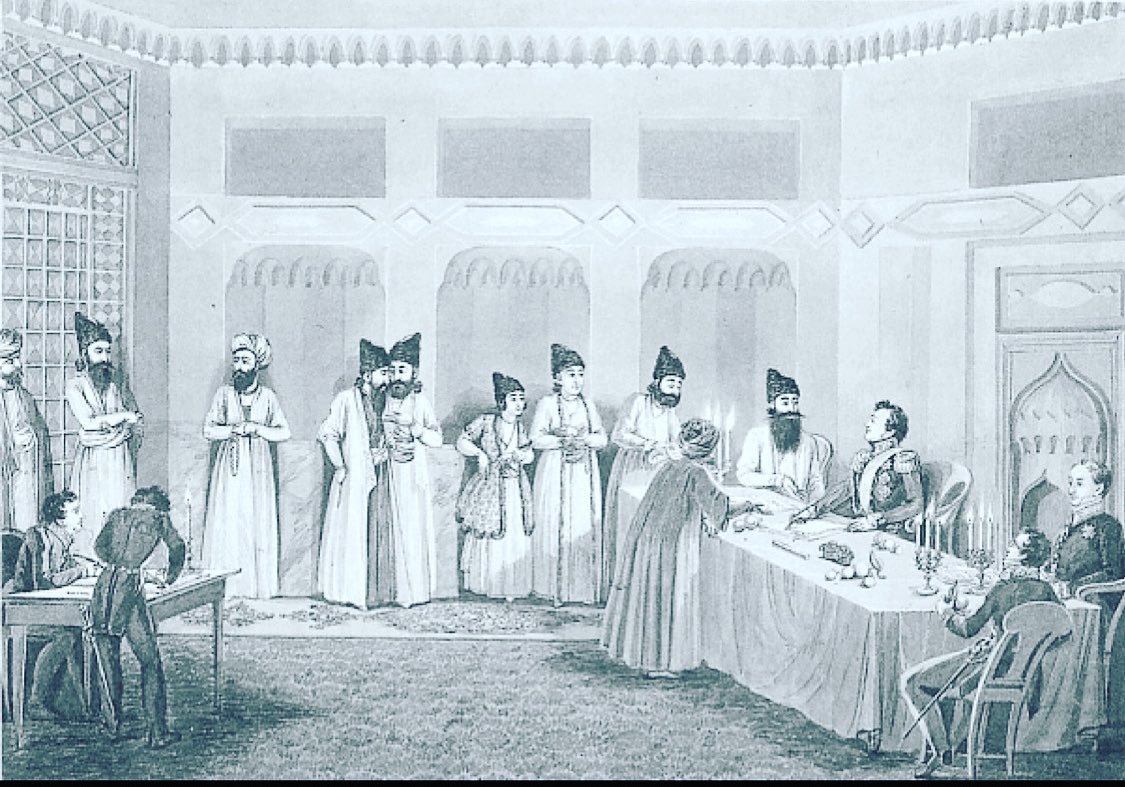 Настроение дня в #хмелита
Туркманчайский мирный договор между Российской империей и Персией, завершивший русско-персидскую войну 1826-1828гг. Подписан в Туркманчай.Автор проекта А.С.Грибоедов. 
Восточная Армения освобождалась от Персидского влияния и связала свою судьбу с Россией