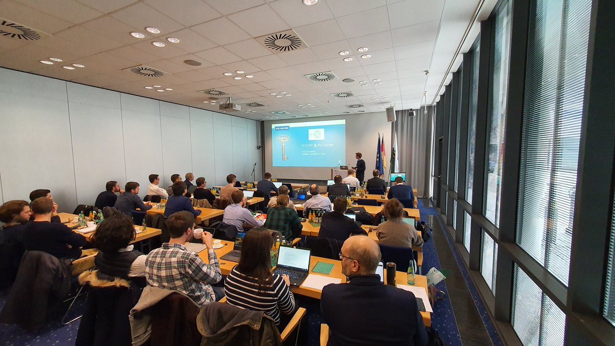 Anduminas's tweet photo. 1st day of our @HCCAT_H2020 #HCCAT #EU @EU_H2020 project meeting is over. After a great dinner in the #Pulverturm, #Dresden yesterday evening we continue discussing #progress reports & #networking @FraunhoferIKTS. For more info,e.g. concerning #MOF, visit https://t.co/FvDrrh5Fth https://t.co/IDM3yz20Kw