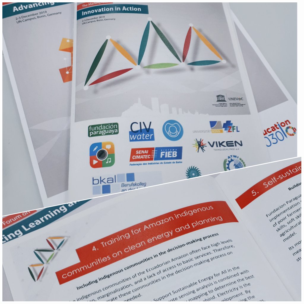 Join us at the Marketplace <a href="/UNEVOC/">UNESCO-UNEVOC #education #skills #training</a> #innovationinaction at the #unevocglobalforum2019 #TVET <a href="/ZFLbonn/">ZFL</a> <a href="/VAMGraw/">Valerie Graw</a>