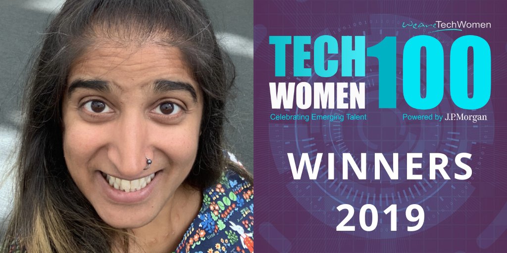 WeAreTechWomen's tweet photo. Congratulations Zara Powell @ZaraPowell (@thisiszone), Marwa Adawy (@YieldersUK), Prakriti Karthauser (@VodafoneGroup), and Leena Kalani @leenakalani28 (@Cognizant)! You have been selected as winners of the #TechWomen100 awards. 👏 https://t.co/MlFzCsDRBv