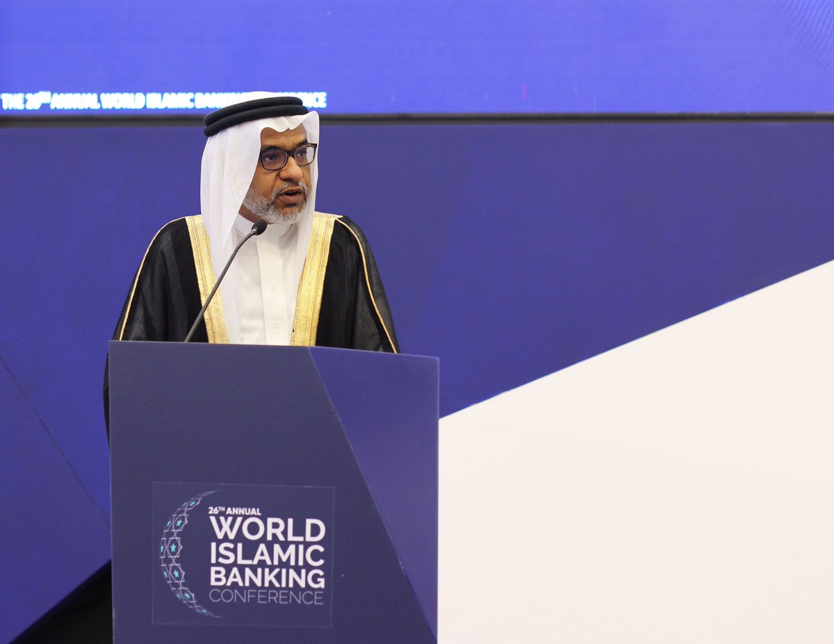 CBB_News's tweet photo. Executive Director of Banking Supervision Mr. Khalid Hamad welcoming delegates and discussing global Islamic finance standards on the Regulators Power Table during the opening ceremony of the 26th Annual World Islamic Banking Conference @WIBC2019. https://t.co/SCUCdbeTYt