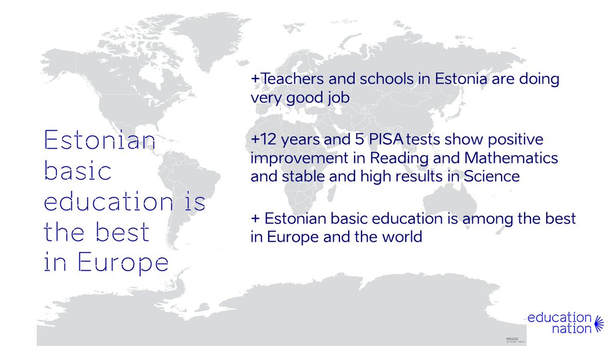 Estonian basic education is among the best in the world, say #OECDPISA results