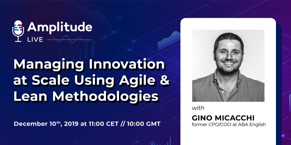 Amplitude_HQ's tweet photo. Product expert @GinoMicacchi will be talking about how to make more room for innovation on our next @Amplitude Live on Dec 10th. Register now to listen live or get a link to the recorded session: https://t.co/Y5Py95nf9a
#AmplitudeLive #productanalytics #buildforgrowth https://t.co/fmztRJ2unN