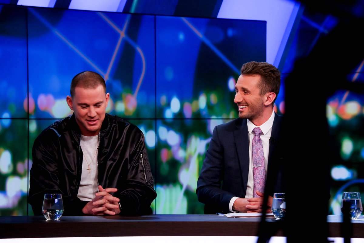 theprojecttv's tweet photo. Thanks to the wonderful @channingtatum for stopping by! ‘Channing Tatum’s Magic Mike Live’ kicks off in Melbourne next year. Tickets are on sale now: https://t.co/2I2rbw4Tby https://t.co/FNg4nZkqCt