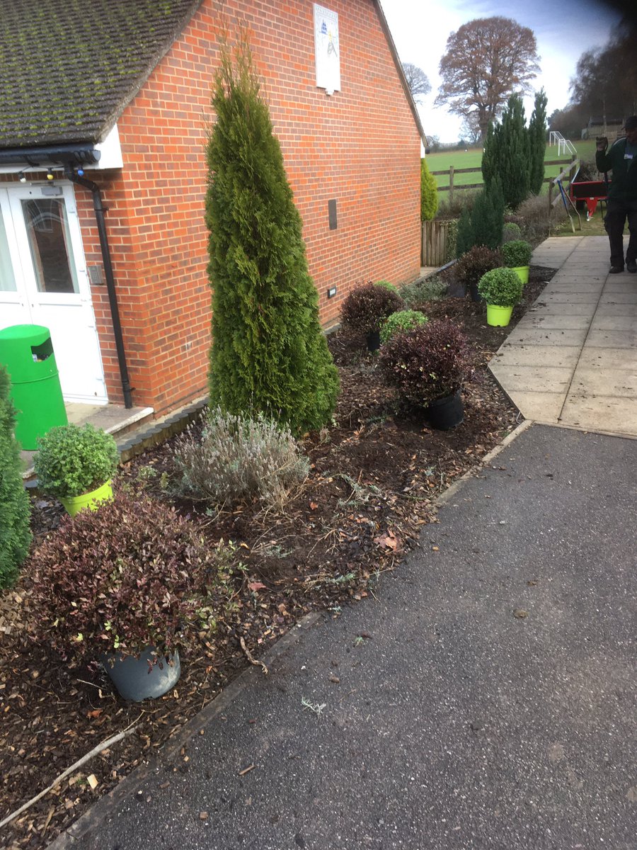Bit of a spruce up of one of the beds <a href="/ChurchersJunior/">Churcher’s College Junior School & Nursery</a> with some new shrubs.