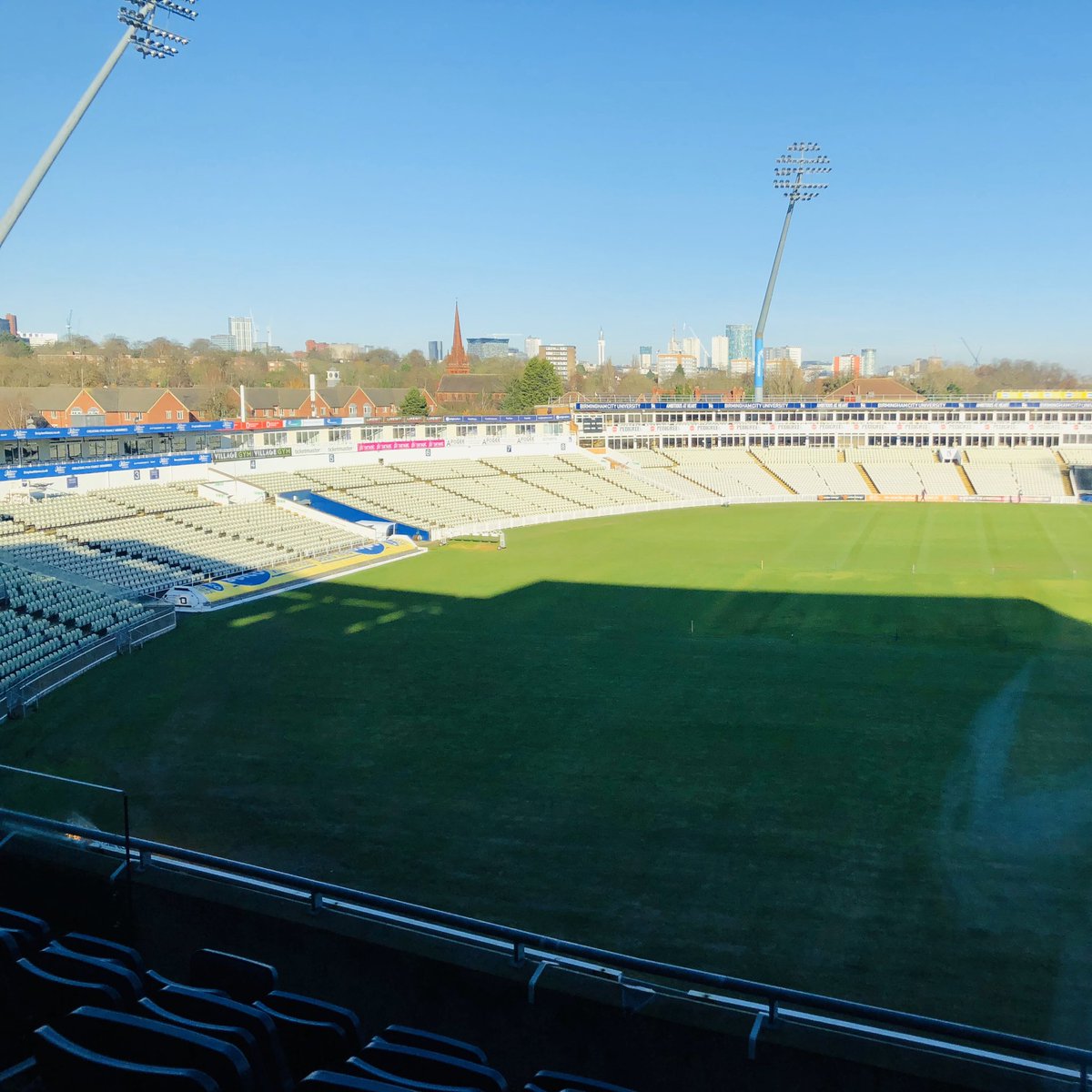 bmallaband's tweet photo. Great view of @EdgbastonCC for today’s Researcher in Residence event @EPSRC @Catapult_UK @EnergySysCat #epsrc_catapultrir https://t.co/gN5ABlNlBc