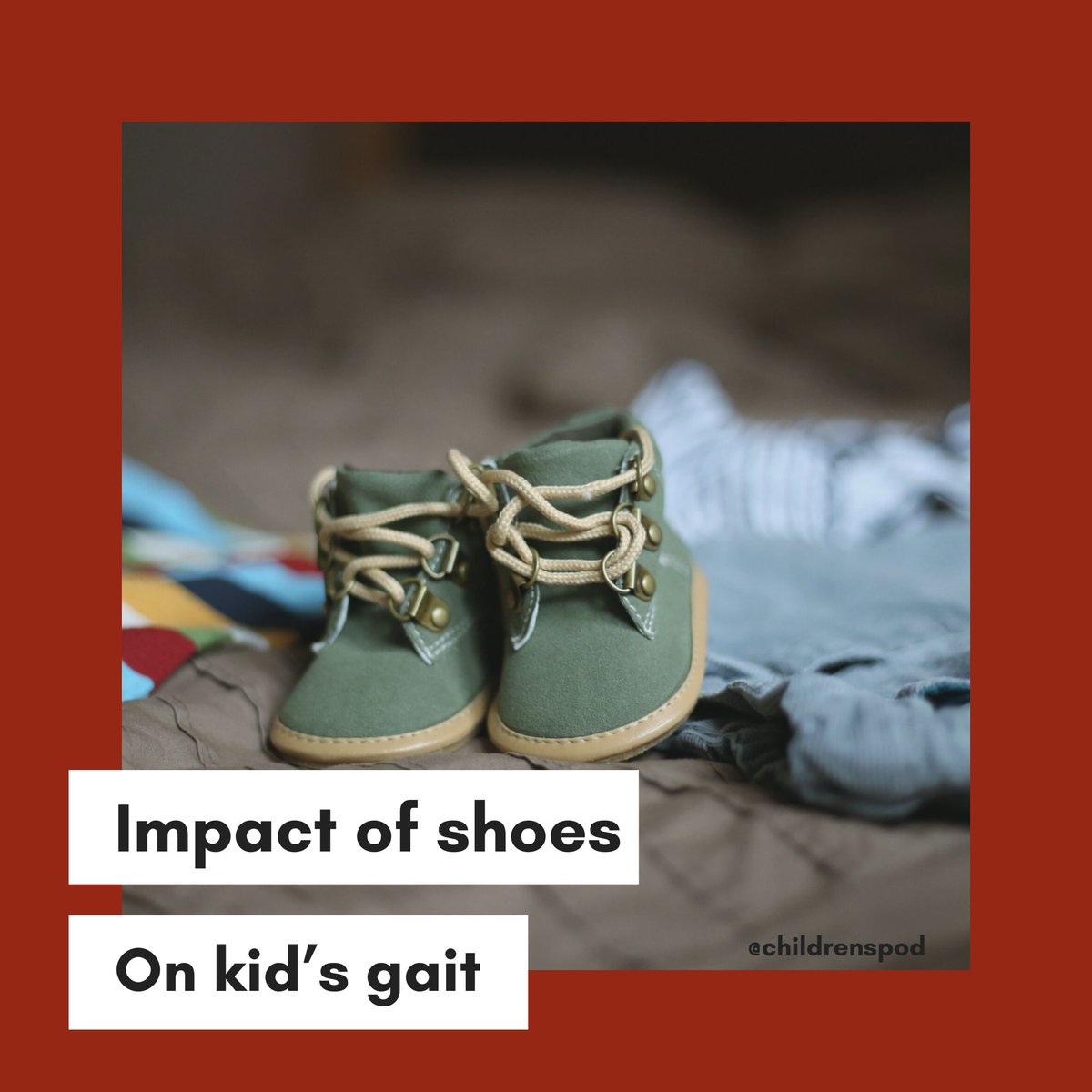 ChildrensPod's tweet photo. Know what is the impact of footwear on young kids gait?
Simone, Cylie and colleagues recently published this systematic review: Makes kids walk faster...
https://t.co/B5aQilYXTG
#gait #systematicreview #podtwitter https://t.co/FXNl9ZEFCG