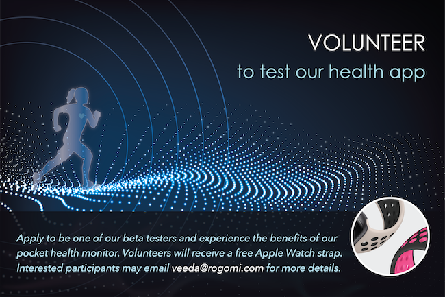 rogomiapps's tweet photo. Sign-up to be a beta tester of our health app &amp; experience the benefits of a pocket fitness monitor. Participants who are selected will receive a free Apple Watch strap.

More info here: https://t.co/DqBifUakgV https://t.co/ABB1IbS0dU