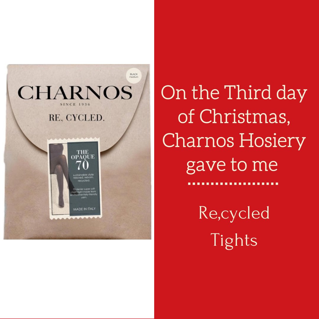 On the 3rd day of Christmas, Charnos Hosiery gave to me… Re,Cycled Tights. RT + Follow today for the chance to #Win #Competition bit.ly/34q5yty Ends 04.12.19