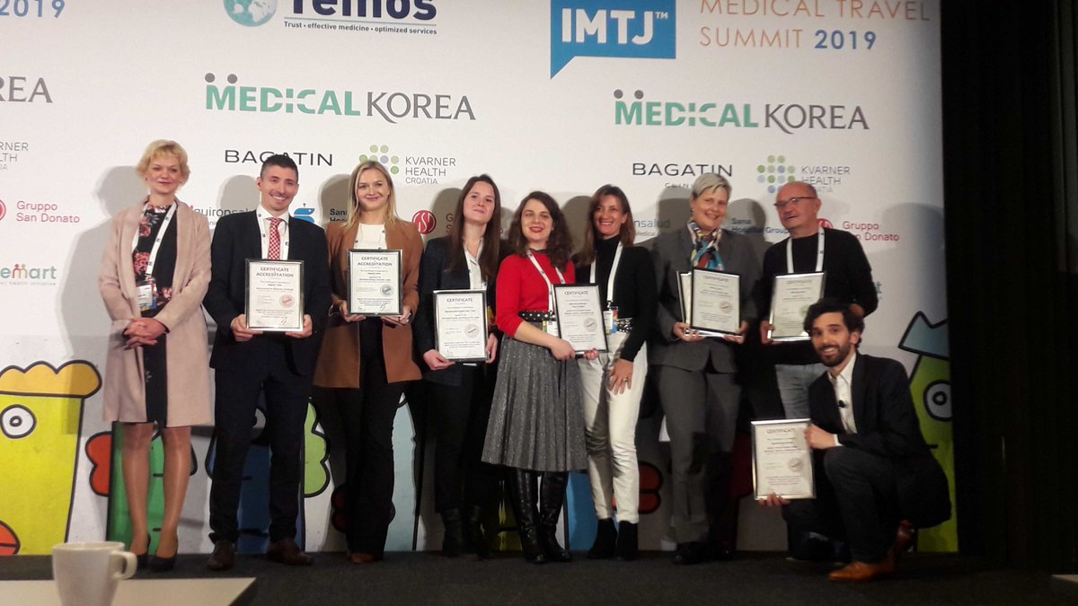 Beyond proud to receive Temos's certificate for quality in medical travel coordination! Our Co-Founder and CCO @GeroGraf received the certificate at @imtjonline's #IMTJSummit2019 in #Berlin 🙌