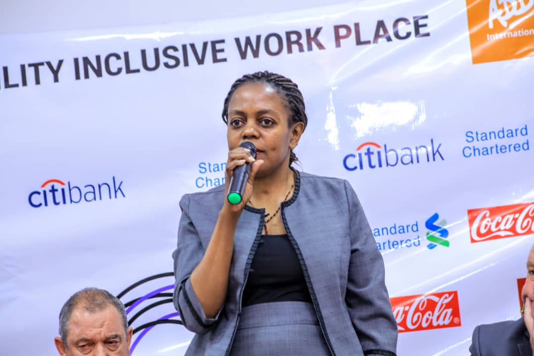 Owomunshozi's tweet photo. Ms. Rosemary Nakuya from @UgandaBreweries testifies how being visually impaired has not in any way stopped her from executing her tasks at work.

#UBDN #IDD2019 #WeCanWorkUG #FutureIsAccessible. #WorldDisabilityDay https://t.co/S9U73GRdNu