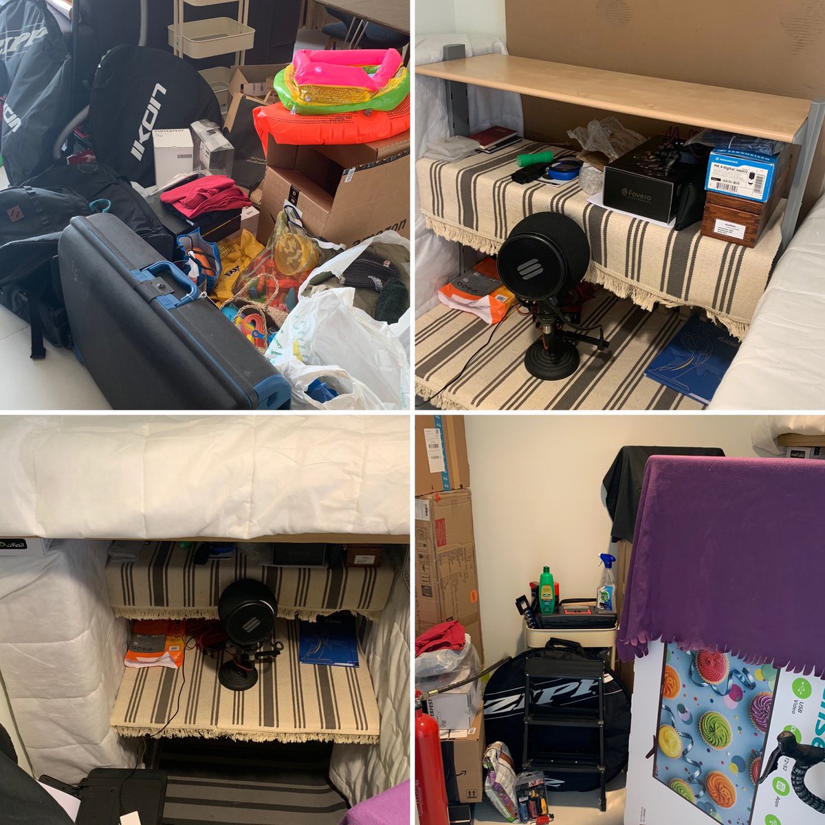 kingjasonantony's tweet photo. Today’s public holiday job was to clear the maids room of junk, refine the voice over studio as that needs to properly earn its keep over the next year #homestudio #voiceover #voicetracking #remoteshow #radio #broadcasting #soundsgood https://t.co/mAd8vcDGqg
