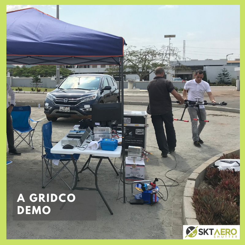 SKTAeroshutter's tweet photo. Last week, we were at the Ghana Grid Company Limited (GridCo), where we demonstrated to management, the key benefits of Drones &amp; UAV Technology in their operations. #DronesForDataSolutions https://t.co/MV7AJ8IlOS