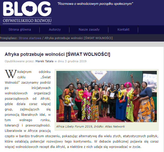 FundacjaFOR's tweet photo. 🌍 W najnowszym odcinku cyklu "#ŚwiatWolności" @MarekTatala zagłębia się w działania afrykańskich organizacji wolnościowych.
#BlogFOR 👉 https://t.co/DUIKtwpjVB https://t.co/FA85svsir6