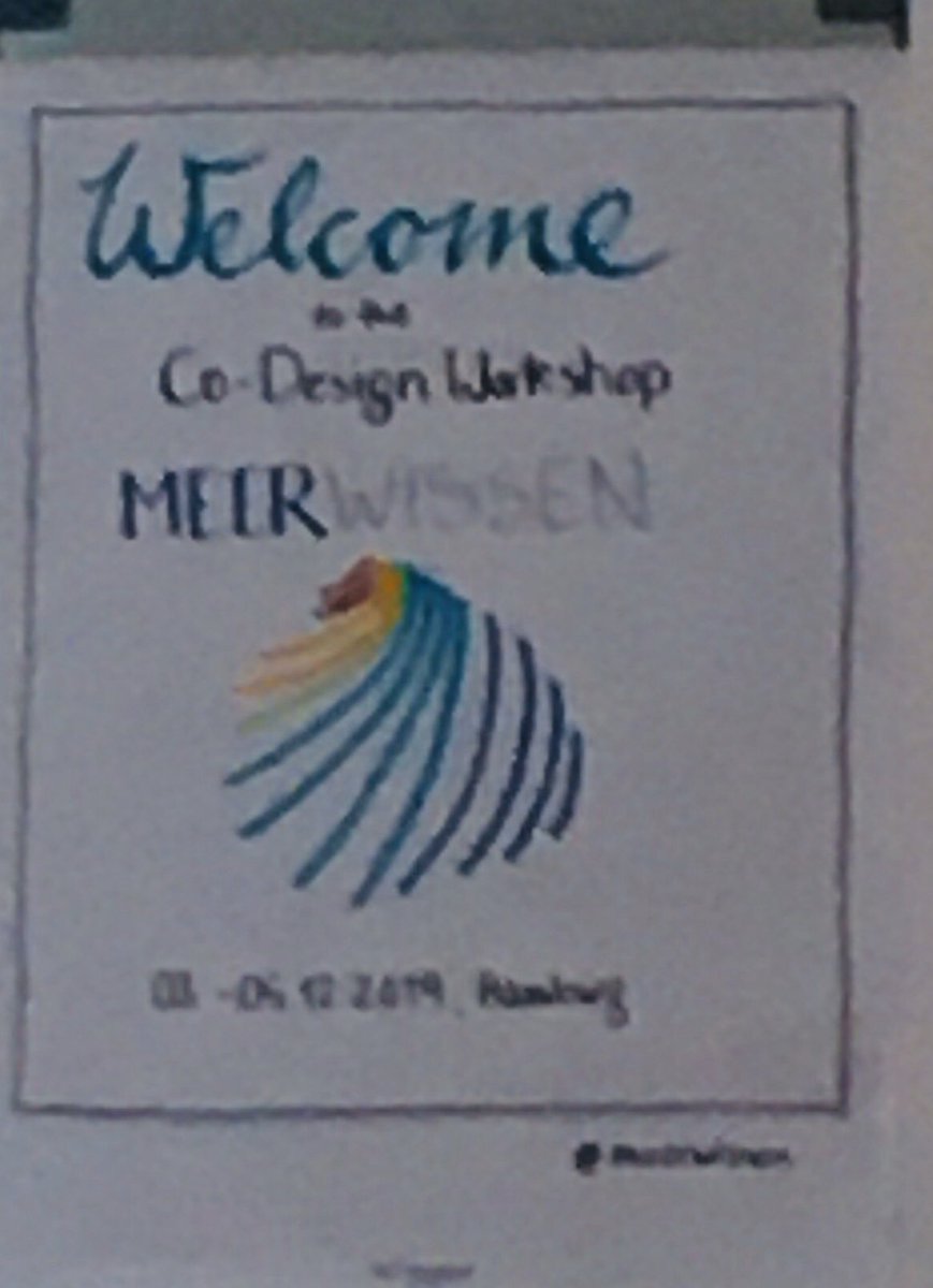 EvaBrodte's tweet photo. The start of the #meerwissen co-design workshop in #Hamburg . Thanks to the organizers from #GIZ and @BMZ_Bund . Good to have a small #NF_PogoCofE @AWI_Media reunion & meet nice colleagues from @HZG_de @GEOMAR_en @Leibniz_ZMT https://t.co/AAuRzlQzfu
