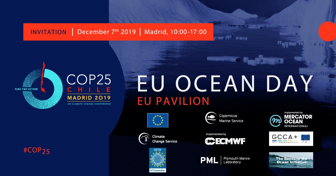 #OceansActionDay Don't miss the #OceanEU Day at #COP25 with Cmssr @VSinkevicius to discuss on #Ocean, #climate, #EUCopernicus, #mitigation, #adaptation. Check for more info: marine.copernicus.eu/eu-oceans-day-… 
#EUeventsCOP25 #United4Climate

@EU_MARE @EU_EASME @jagot_cha