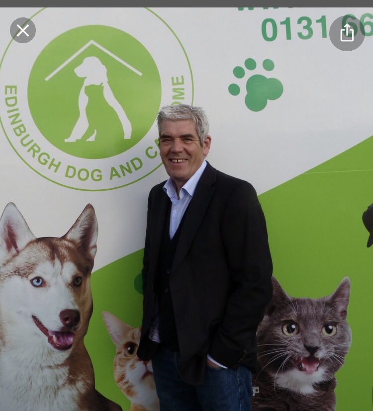 Below is a picture of Howard Bridges the CEO of Edinburgh Dog &amp;Cat Home, he will retire at the end of this year. Will he answer our questions b4 he retires??? Is Koby alive?? Where is Koby?? What is Koby’s future?? Is their more Koby’s in EDCH?? #helpmesavekoby