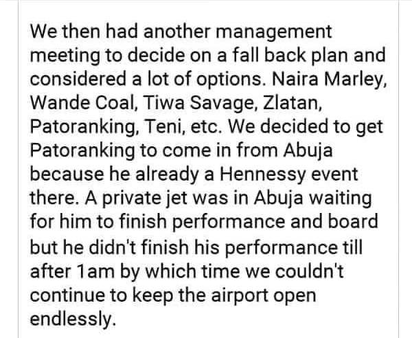 Joeynext's tweet photo. Still on the @iam_Davido no show to Jos issue. @MeesPalace and @joschillin management have tried to clear the air again on what transpired.
#DavidoDidntCum
#DavidoinJos
#JosChillin https://t.co/p2WZwAbv6e