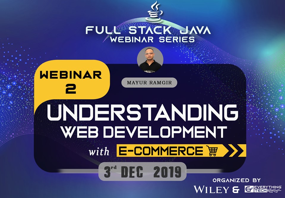 EverythingTechC's tweet photo. Tune into "Understanding Web Development with E-Commerce" if you are thinking of making a career as a web developer, full stack developer or in a web development related field. Co-organized by @WileyIndiaPL
Register: https://t.co/76YztHh741
@LearnJavaToday @JavaTutorialaz https://t.co/popTVlfYGY