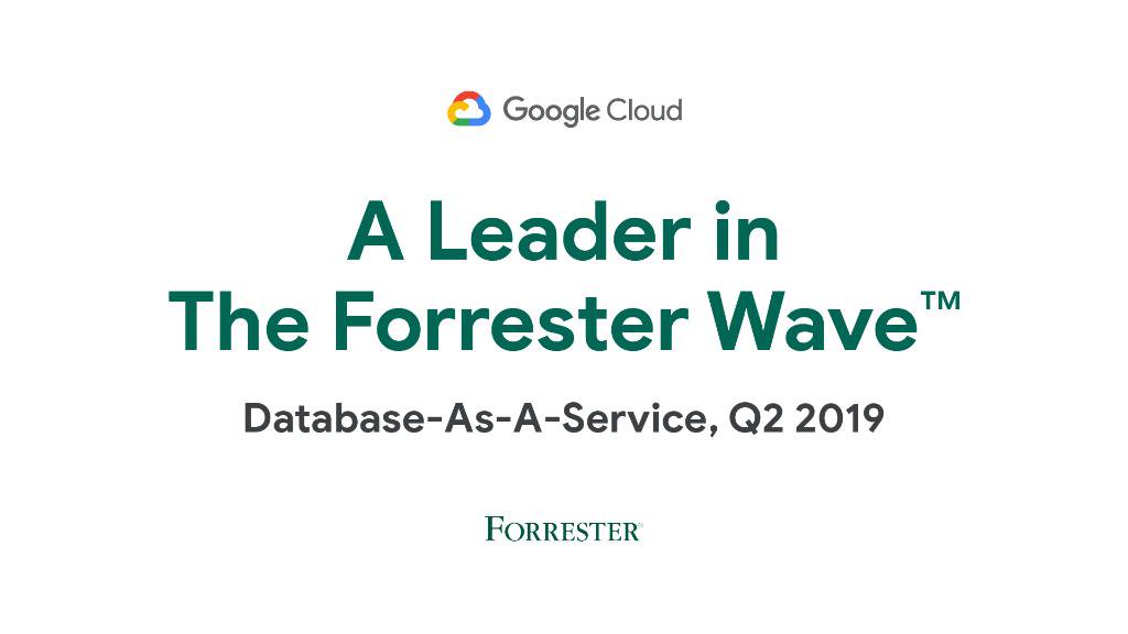 GoogleCloud_IN's tweet photo. ICYMI: Find out how and why @GoogleCloud is a leader in the Q2 2019 Forrester Wave™ Database-as-a-service (DBaaS) → https://t.co/i5dWtqGwm4 #GCPmigration https://t.co/3D7CB4F0N0