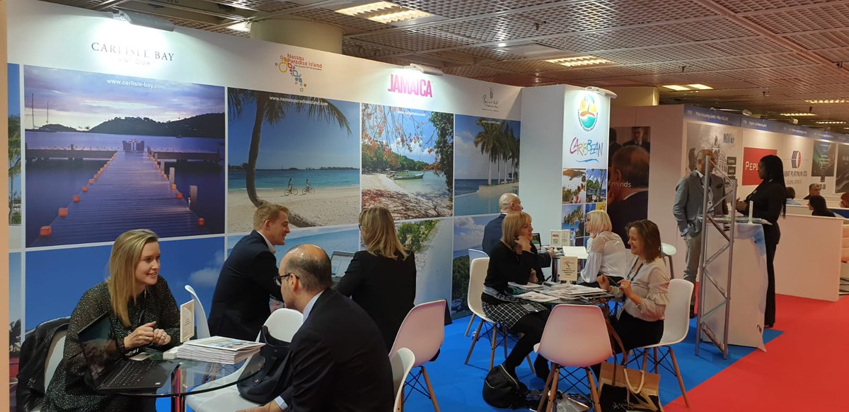 _LoveCaribbean's tweet photo. #ILTM2019 gets off to a great start on the Caribbean Tourism Organization's Pavilion with Albany Bahamas, Carlisle Bay Antigua, Nassau Paradise Island Promotion Board, Jamaica Tourist Board & Round Hill - Jamaica.
@VisitJamaicaUK @Nassau_Bahamas @Carlisle_Bay @RoundHillResort https://t.co/VyaDJlDr4P