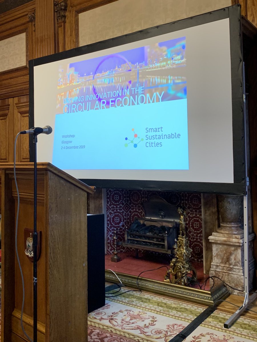 Looking forward to presenting Scotland’s #circulareconomy approach through cities to 20+ European cities gathered in Glasgow <a href="/smartsustcities/">Smart Sustainable Cities</a>