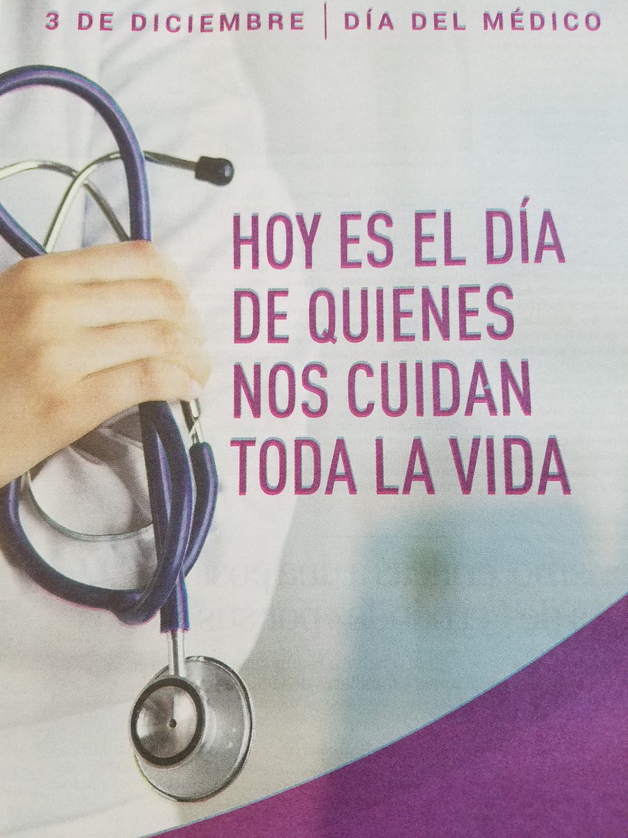 drclaudiosalud's tweet photo. 3 de diciembre

Día del Médico 

Un gran abrazo a todos los colegas que mantienen cada día y cada noche su juramento hipocrático.

Feliz y agradecido de ser médico. https://t.co/Wg6hCUw8Gs