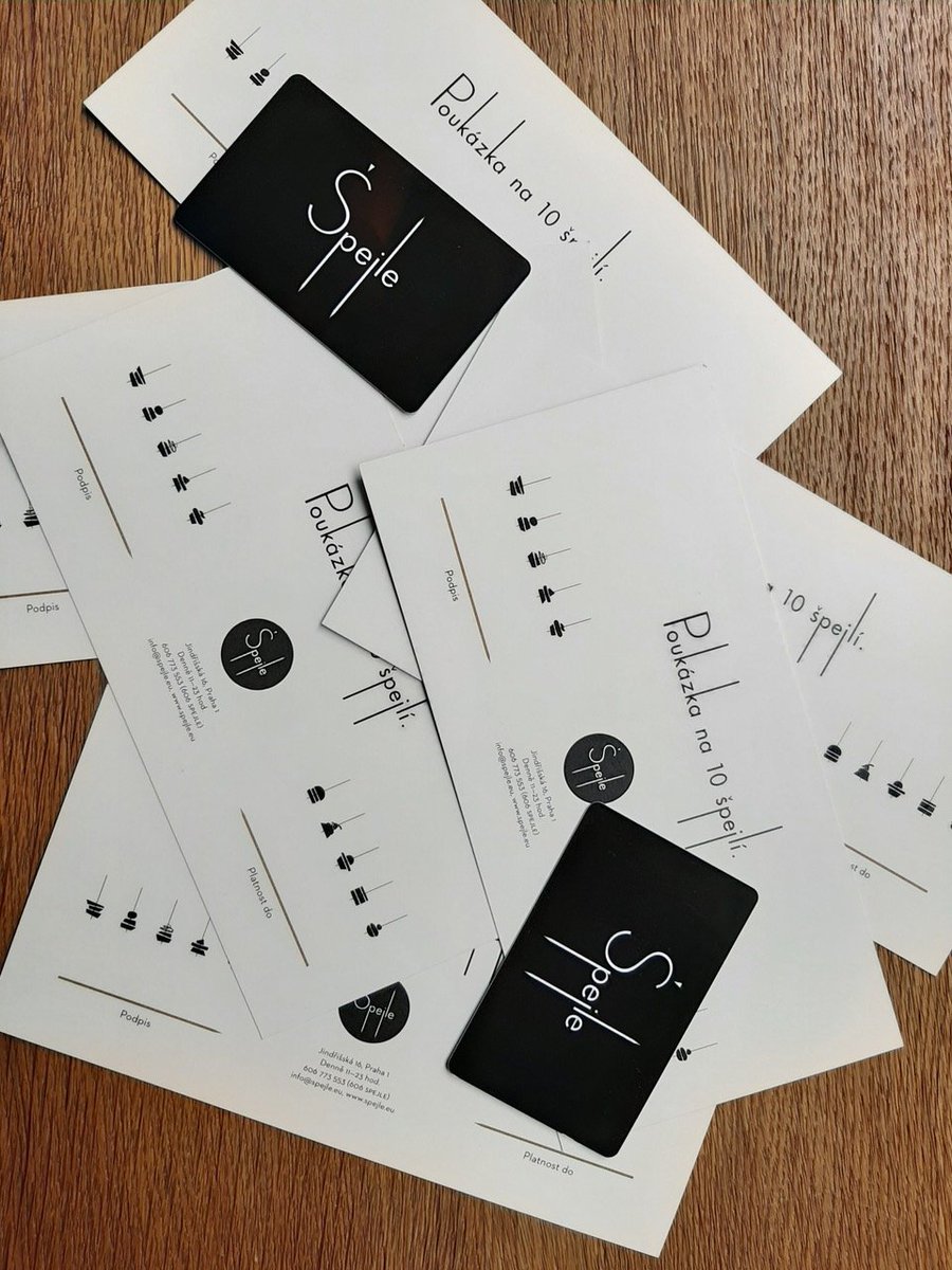 DARUJTE ŠPEJLI !!!
Často se nás ptáte zda máme dárkové vouchery do Špejle. Máme !!! Můžete pořídit voucher na 10 Špejlí a nebo nabít magnetickou kartu na Vámi zvolenou částku. Poukázky jsou zakoupení přímo ve Špejli.
#darkovepoukazky #darkovyvoucher #vanocnidarek #bistrospejle