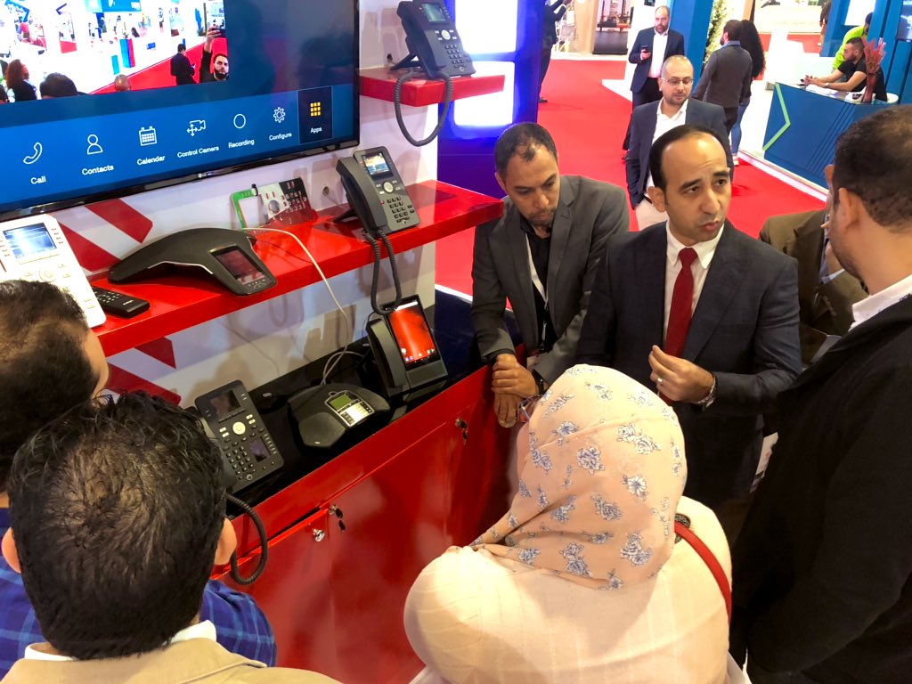 Sari_Baki's tweet photo. It’s been a busy morning on the #Avaya stand at #CairoICT. Visit us to explore new ideas that matter #ArtofExperience #Egypt https://t.co/6YdSlVcLLD