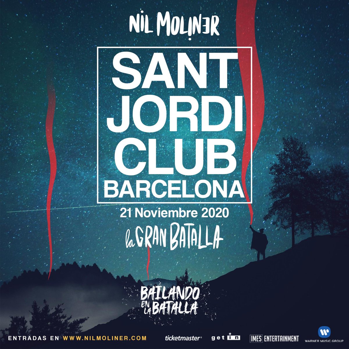 NilMoliner's tweet photo. ENTRADAS A LA VENTA. Sant Jordi Club de Barcelona, nos vemos el 21 de Noviembre de 2020, uno de los conciertos más especiales de mi vida! Son de esas cosas que publicas, pero que no te acabas de creer. Os quiero♥️!! ENTRADAS:  https://t.co/6YgsF4u6hj #BailandoEnLaBatallaTOUR https://t.co/OB78Ifx75H