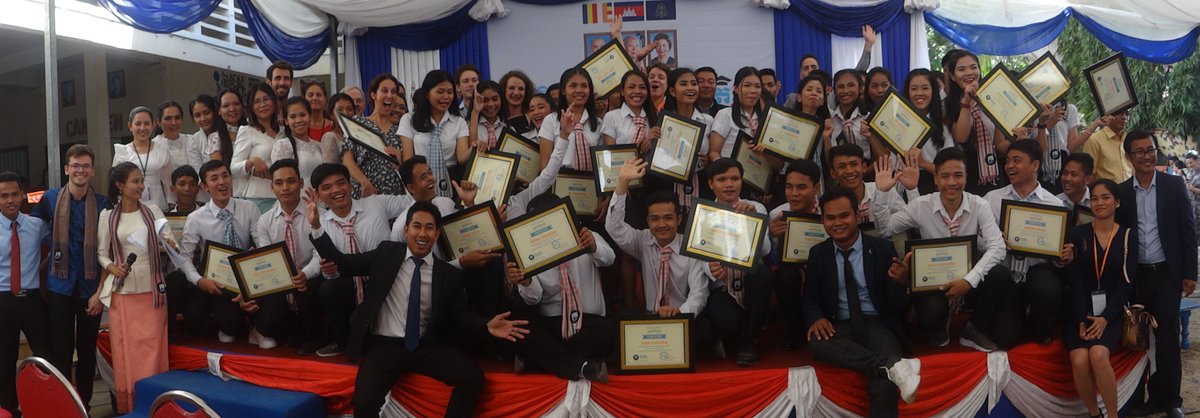 passerellesNume's tweet photo. [#PNC] On November 30th 2019 was #PN #Cambodia 13th Graduation Ceremony to celebrate the success and the end of the two-year training for our 48 students (25 girls) from #Class2019. All the best in the next chapter of their lives! #NGO #Education #IT #Employment #AGatewayForLife https://t.co/9mhq8XfqDC