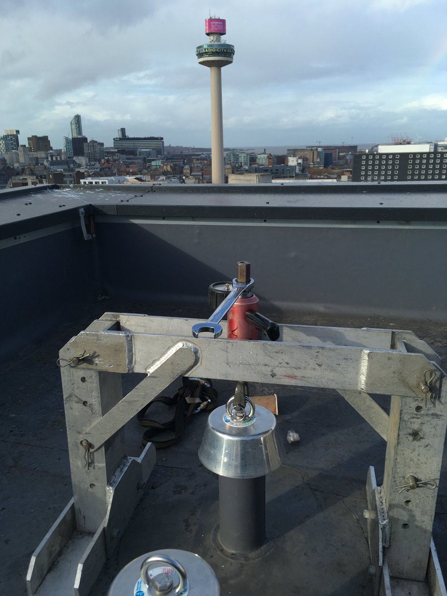 Inspecting #fallprotection systems with a great view over Liverpool's Radio City Tower <a href="/stjohnsbeacon/">St Johns Beacon Liverpool</a>!

If you #workatheight, don't forget to share your view with us using #ViewFromUpHere📸 , just make sure it's safe to do so first!

#healthandsafety #safetyatheight