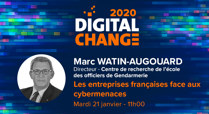 Digital_Change_'s tweet photo. [#Programmation2020]🖥️ La #cybersécurité des entreprises françaises, une #conférence de Marc Watin-Augouard sur une thématique au coeur de l'actualité à ne pas manquer ! https://t.co/I3lC8le2J5 #TransfoNum #DigitalChange #Nantes https://t.co/RtvjBSYw8l