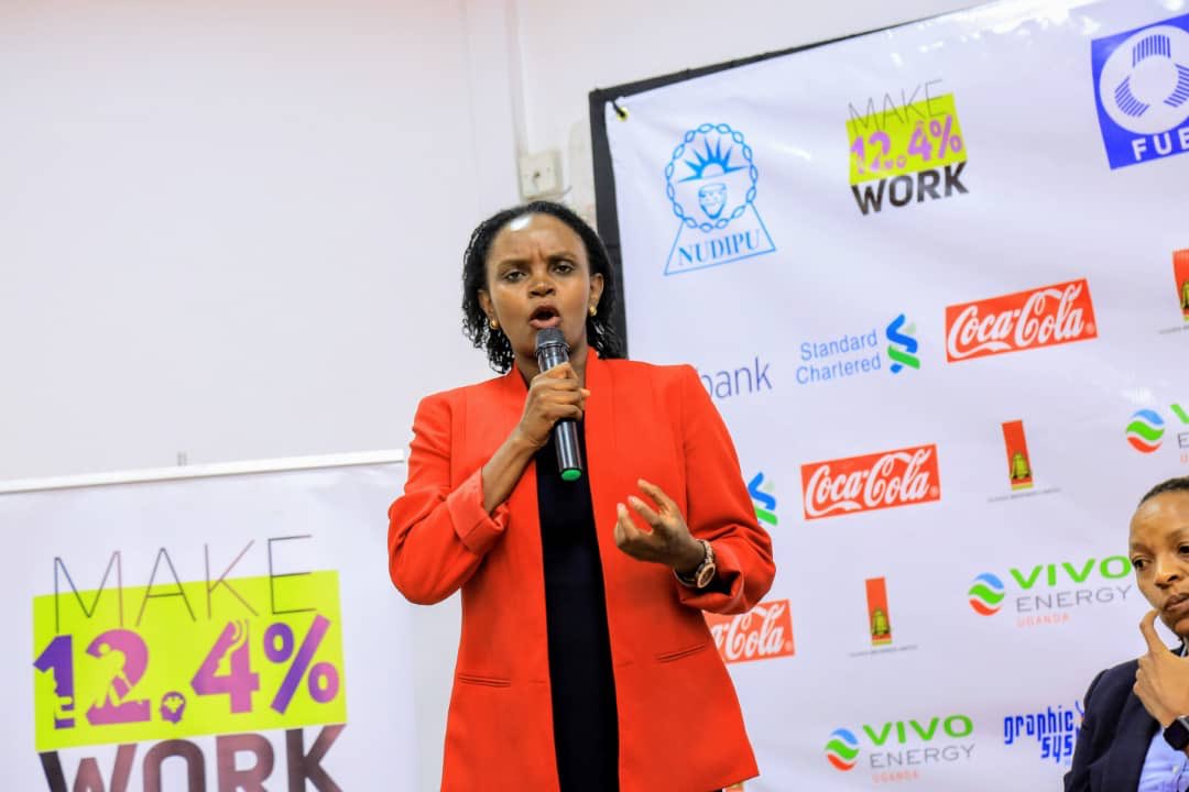 LftWUG's tweet photo. #UBDN #Launch: “We have inclusive, diverse policies and employ persons with disabilities." Ms. Regina Mukiri, Head of Corporate Affairs at @StanChartUGA. 
 #UBDN #IDD2019 #WeCanWorkUG #FutureIsAccessible #WorldDisabilityDay https://t.co/aXe7sSmrQt