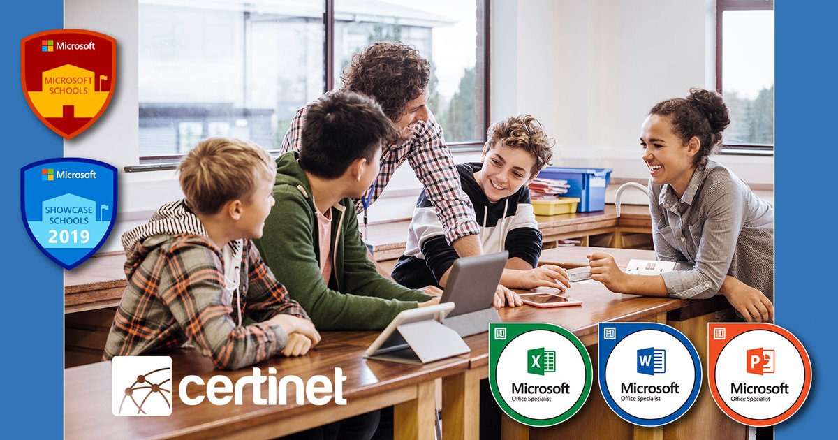 CertificaTICnet's tweet photo. 📣 Si eres Microsoft School o Microsoft Showcase School aprovecha la ventaja del #ClubMIE para incrementar el nivel de #CompetenciasDigitales certificadas en tu centro con el proyecto #Certinet.
¿Aceptas el reto?
#MicrosoftEDU #MIEExpert #Edtech @MicrosoftEduEsp #CertificaMOS https://t.co/iO08aoWO6c