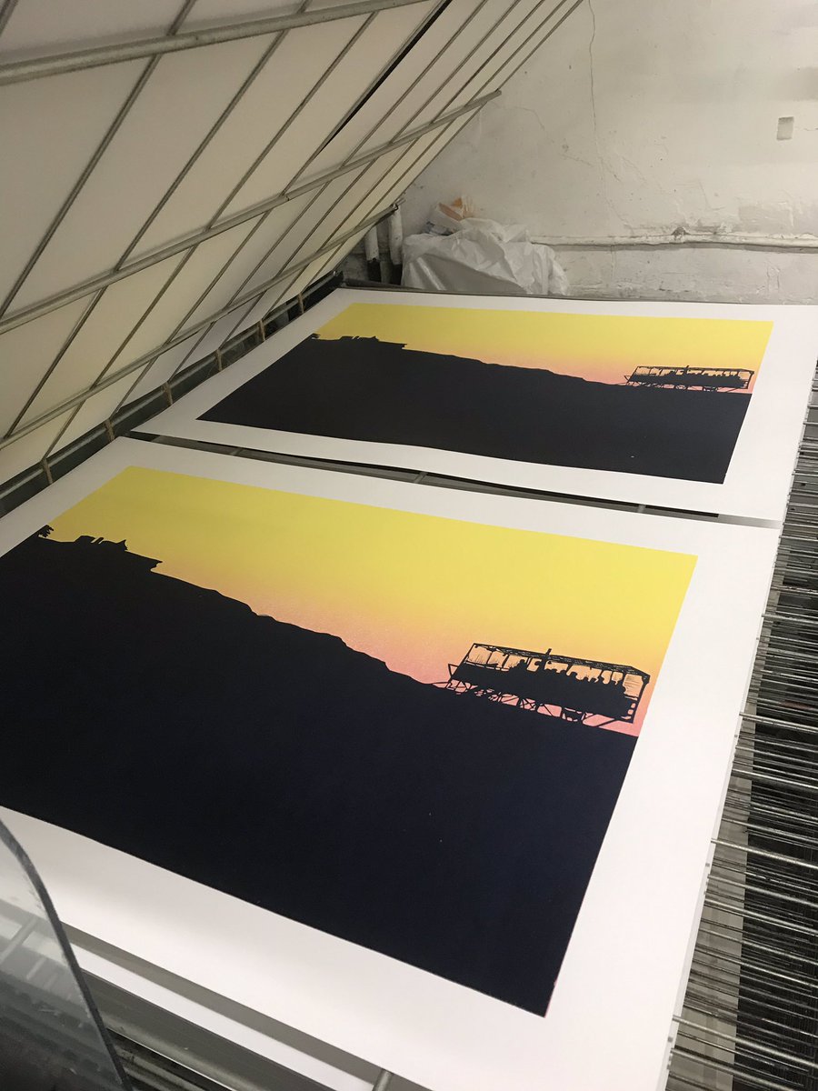 Beginning to take shape! #printmaking #linocut #Devon <a href="/wyprintworkshop/">West Yorkshire Print Workshop</a> <a href="/artistsWYPW/">artists@wypw</a>