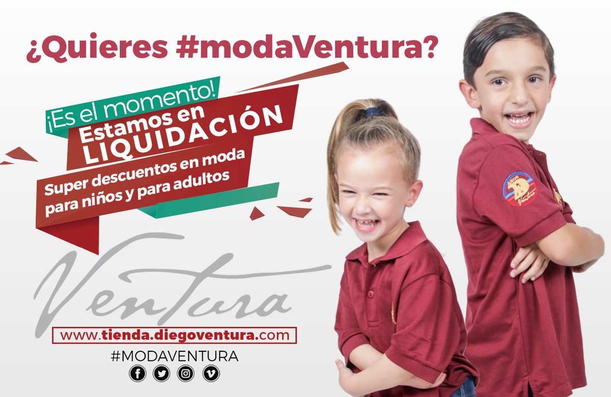 TIENDA OFICIAL // ¿Quieres #modaVentura? ¡Es el momento! ¡Estamos en LIQUIDACIÓN! 💥

Pasa ➡️ tienda.diegoventura.com y compra aquí tus regalos 🎁 de #Navidad. Te hemos preparado grandes descuentos!!

#Venturaestádemoda