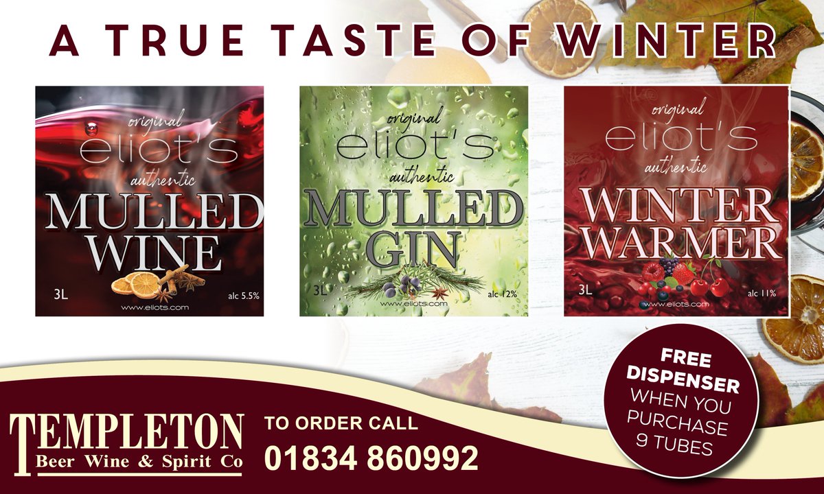 Fancy a true taste of Winter?

Eliot’s ready to drink range are designed especially for the busy publican. The premixed HOT range can either be preheated in an urn or using Eliot’s single serve heat’n’serve dispenser.