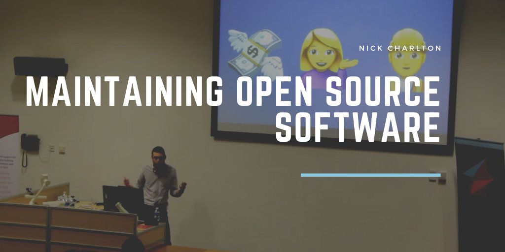 FutureSyncConf's tweet photo. ๐บ #FutureSync19 Recap
@nickcharlton from @thoughtbot // Maintaining #OpenSource Software; or How I Learned to Stop Worrying and Love Dealing with Grumpy People
โก๏ธ https://t.co/vFoHtytZUS
๐
#FutureSync20 // 16th April 2020 // @PlymUni
https://t.co/YJKLMRAEJU https://t.co/l69yqlOmbl