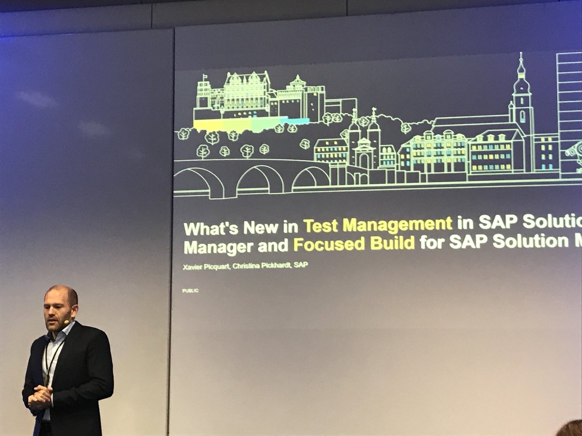 #soled2019 what’s new in test management for #solman